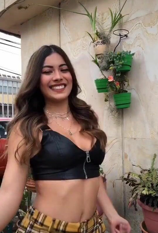 Sweetie Aleja Villeta Shows Cleavage in Crop Top