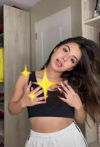 5. Sultry Anto Segovia in Black Crop Top and Bouncing Boobs