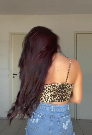 3. Fine Bárbara in Sweet Leopard Crop Top