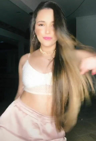 2. Sexy Bya Kessey in White Crop Top