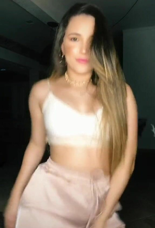 4. Sexy Bya Kessey in White Crop Top