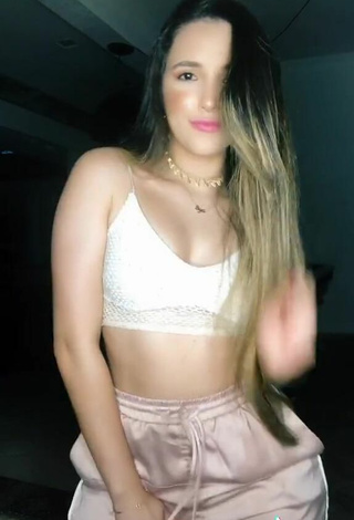 5. Sexy Bya Kessey in White Crop Top