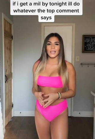 Sultry Camryn Cordova Shows Cleavage in Firefly Rose Bikini and Bouncing Tits