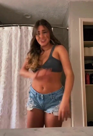 5. Beautiful Camryn Cordova Shows Cleavage in Sexy Grey Bikini Top and Bouncing Tits