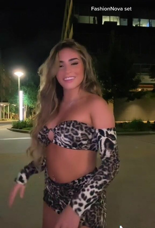 6. Luscious Camryn Cordova in Leopard Crop Top