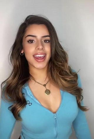 Luscious Celina Sharma Shows Cleavage in Blue Crop Top