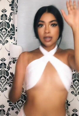 6. Sexy Dayana in White Crop Top