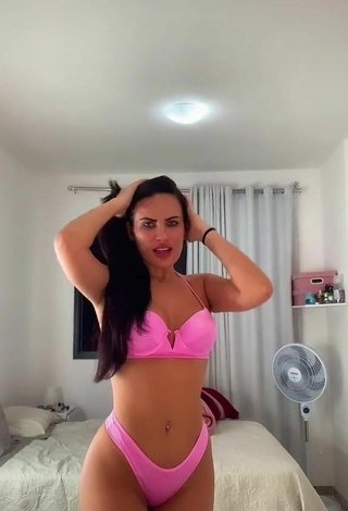 3. Dine Azevedo in Cute Pink Bikini