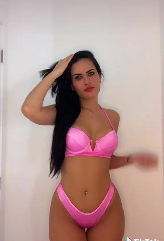 6. Beautiful Dine Azevedo in Sexy Pink Bikini