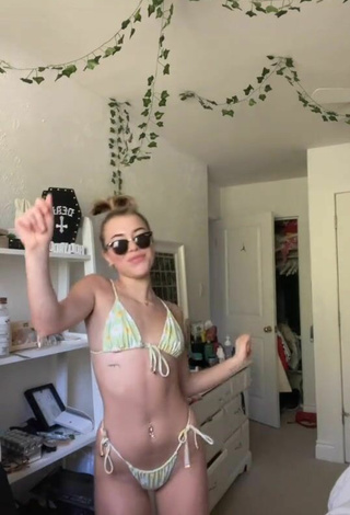 4. Sexy Cynthia Parker in Floral Bikini