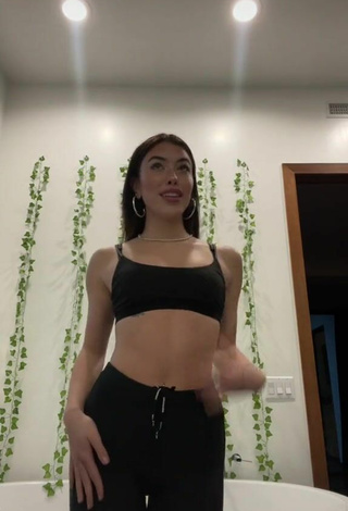 3. Sexy Cynthia Parker in Black Crop Top