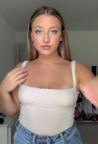 Sultry Gabby DePietro in White Top