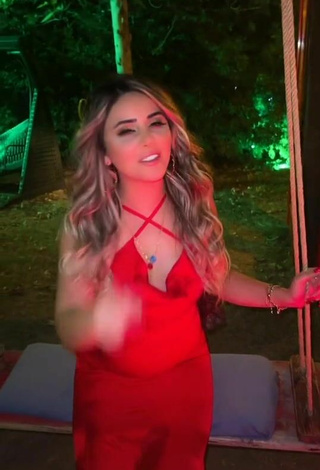 2. Sultry Gizemjelii in Red Dress