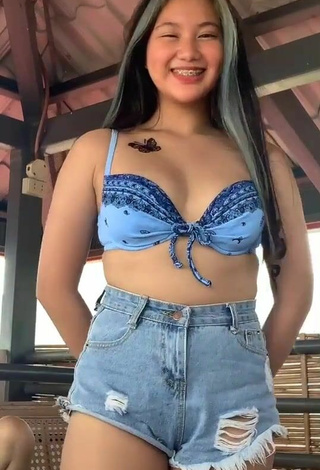 4. Sexy Vanessa Domingo in Bikini Top and Bouncing Tits