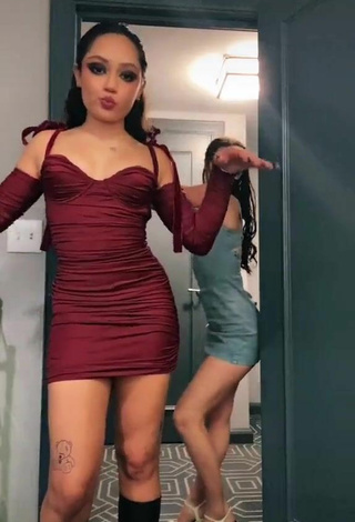 Sultry Helene Livia in Dress