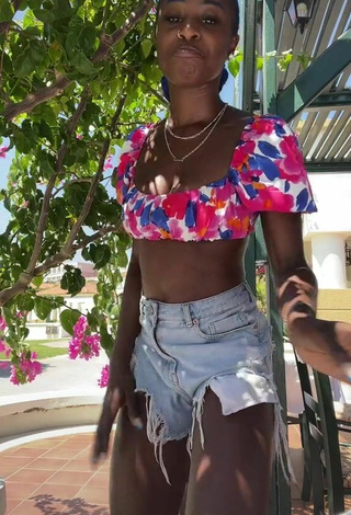 2. Sweetie Oluwanifewa Agunbiade in Floral Crop Top