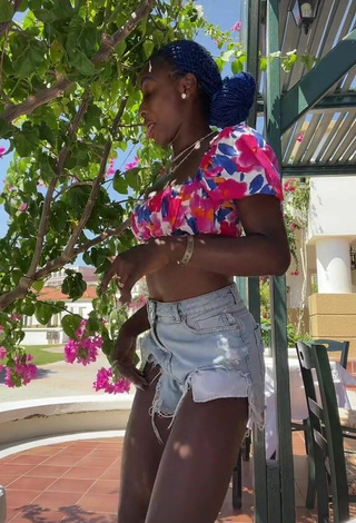 4. Sweetie Oluwanifewa Agunbiade in Floral Crop Top