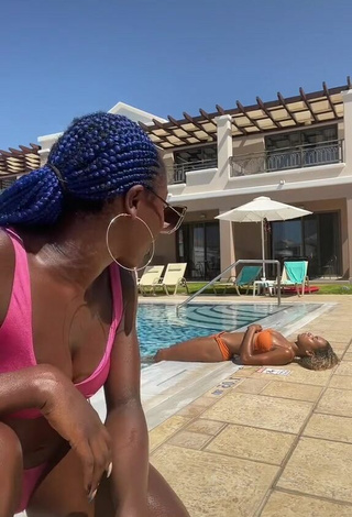 Sultry Oluwanifewa Agunbiade in Bikini at the Pool