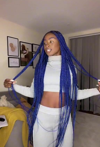 Sexy Oluwanifewa Agunbiade in White Crop Top