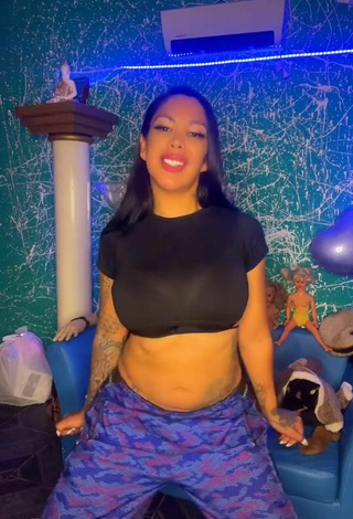 3. Sultry Jessica Eli Maciel in Black Crop Top and Bouncing Boobs