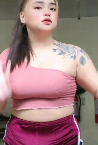 2. Hottie Joanne Duldulao in Pink Crop Top