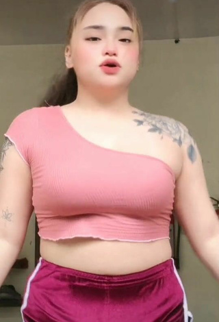 3. Hottie Joanne Duldulao in Pink Crop Top