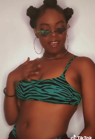 5. Sultry Jordan Nata'e in Zebra Bikini