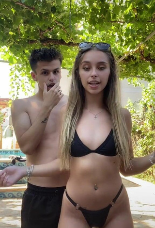 Titillating Judith Martos in Black Bikini