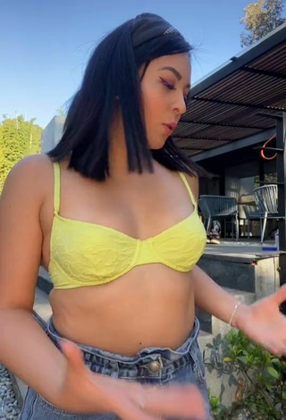 4. Luscious Karen Bustillos in Yellow Bra