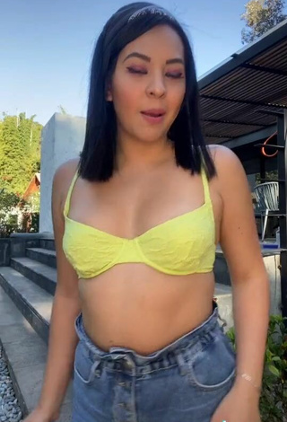 5. Luscious Karen Bustillos in Yellow Bra