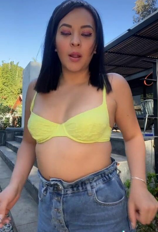 6. Luscious Karen Bustillos in Yellow Bra