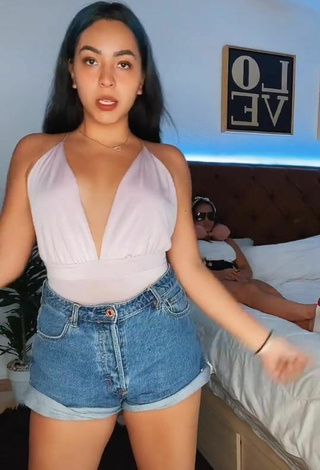 Sultry Karen Bustillos in White Top