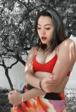 3. Erotic Karen Bustillos in Red Bikini Top