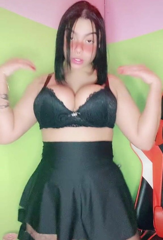 4. Sultry Karniello in Black Skirt and Bouncing Boobs