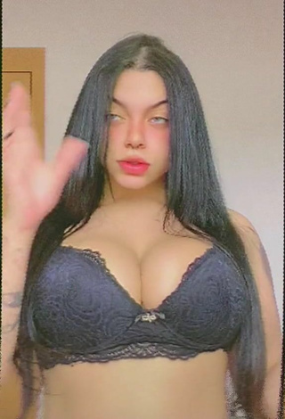 5. Karniello in Nice Black Bra and Bouncing Boobs