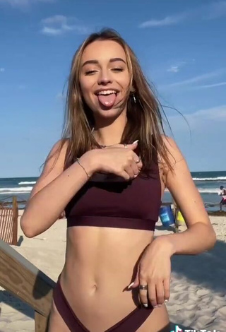 5. Cute Katelyn Elizabeth in Brown Bikini at the Beach