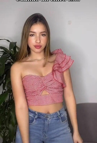 1. Luscious Laura Jaramillo in Checkered Crop Top and Bouncing Tits