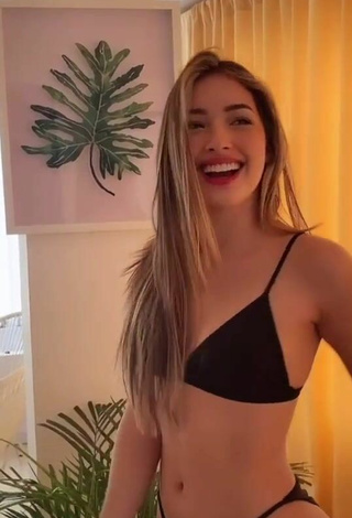 2. Sultry Laura Jaramillo in Black Bikini