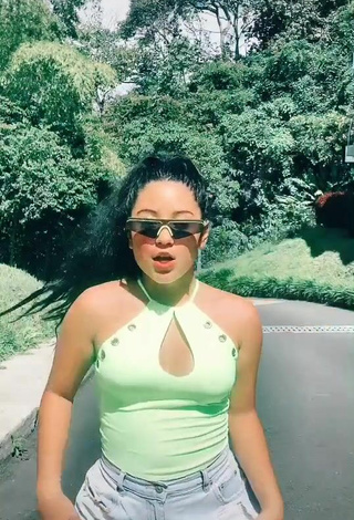 3. Sultry Mafe Vásquez in Green Top