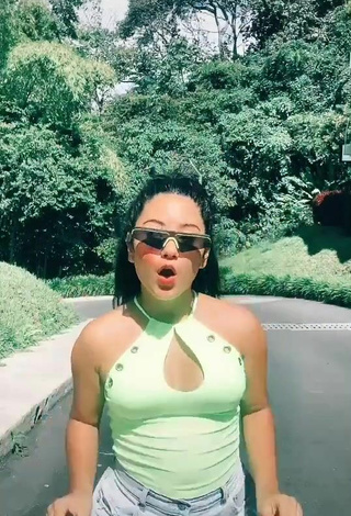 6. Sultry Mafe Vásquez in Green Top