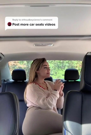 3. Wonderful Makayla Weaver Shows Butt in a Car