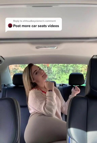 4. Wonderful Makayla Weaver Shows Butt in a Car