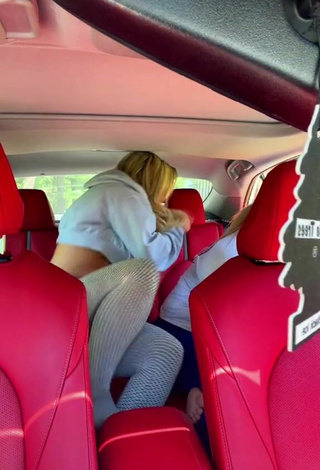 3. Adorable Makayla Weaver Shows Butt in a Car