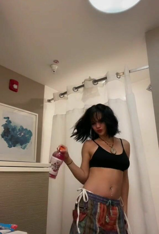 2. Sultry Mfjolee in Black Crop Top