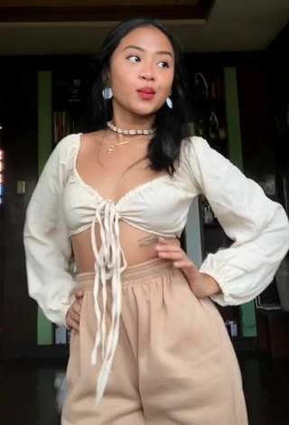 6. Sultry Nana Silayro in White Crop Top