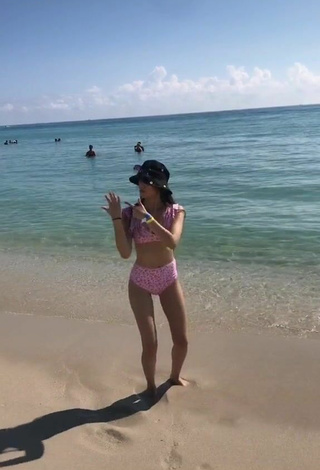 3. Luscious Paola Ruiz in Pink Bikini at the Beach