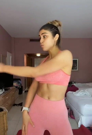 5. Sexy Paula Galindo in Peach Leggings