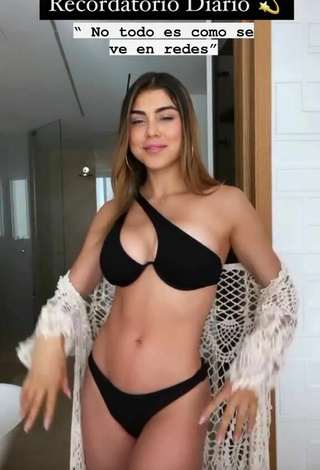 3. Sultry Paula Galindo in Black Bikini (Side Boob)