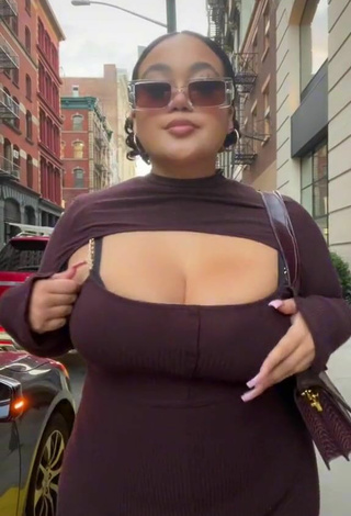 Really Cute Phaith Montoya Shows Cleavage and Bouncing Boobs