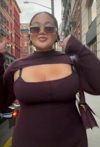 6. Really Cute Phaith Montoya Shows Cleavage and Bouncing Boobs